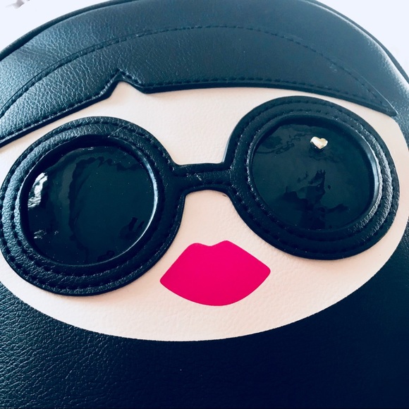 Betsey Johnson Superstar Anime Girl Black Backpack - Picture 4 of 6